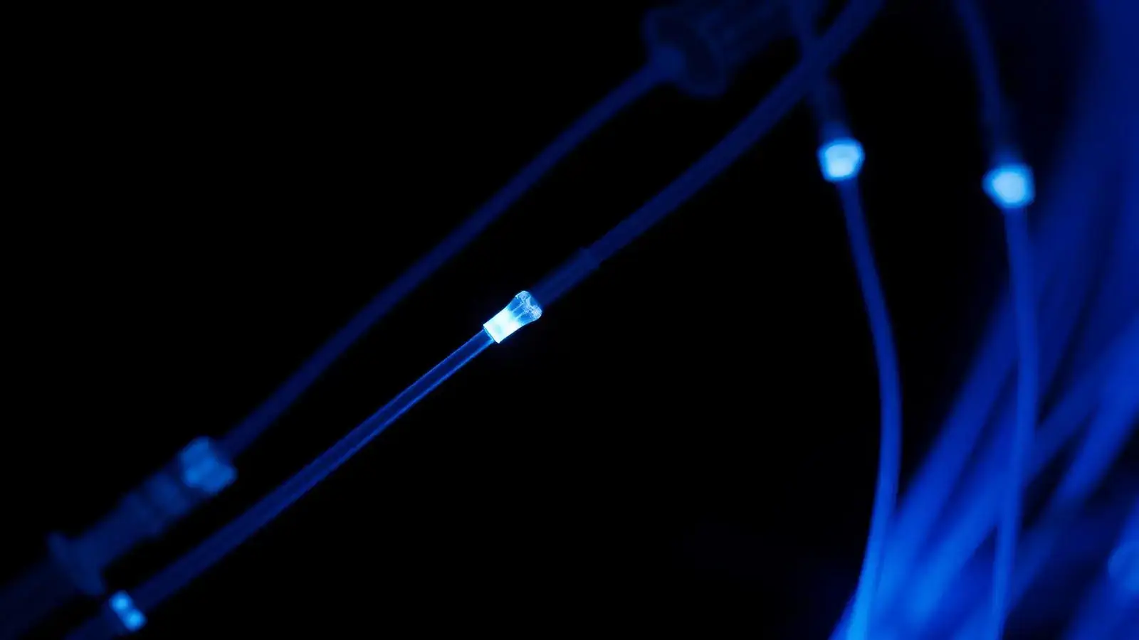 Fibra óptica iluminada